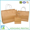 Custom Cheap Brown Kraft Paper Bag with Handle